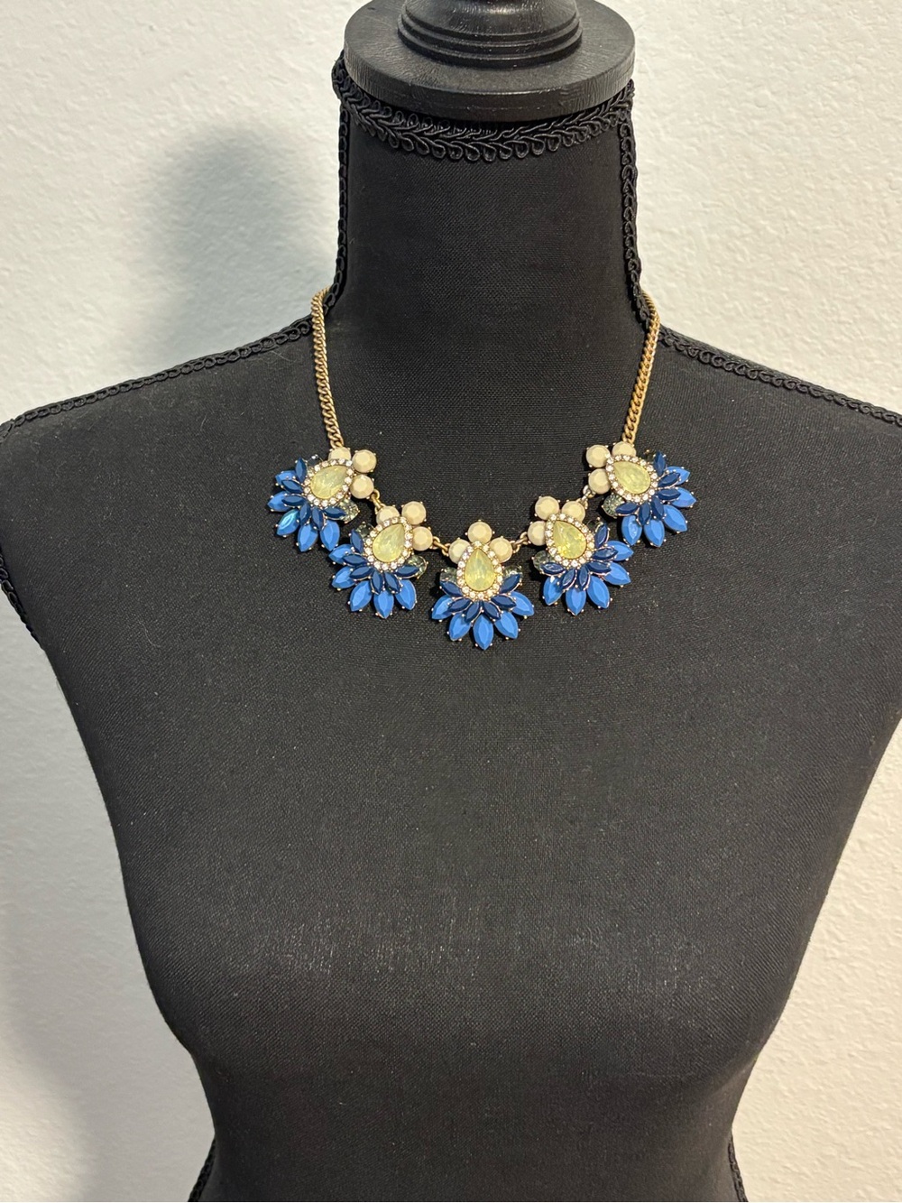 J.Crew Gold-Tone Statement Necklace 17”+3”